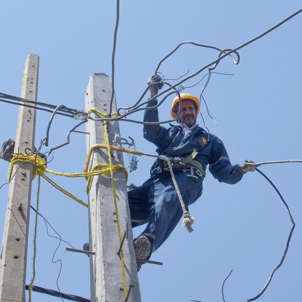 electrician team workers